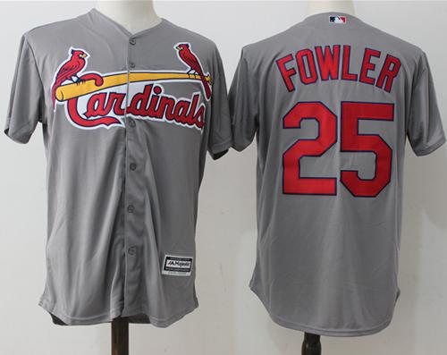 Cardinals #25 Dexter Fowler Grey New Cool Base Stitched MLB Jersey
